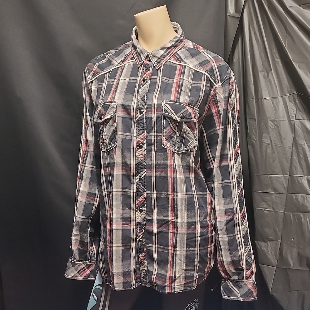 OAKLAND Men's Plaid Button-Up Shirt